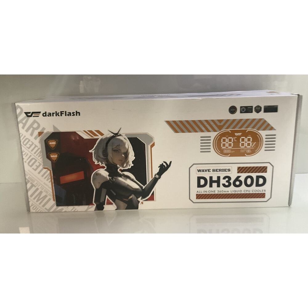 DH360D V1.2 All-In-One Liquid CPU Cooler with Display, CPU Monitoring, Sync ARBG